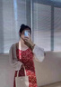 FSHE蝙蝠袖開衫薄款女針織披肩外套女夏短款坎肩外搭配吊帶裙防曬上衣 米色 均碼 曬單實(shí)拍圖