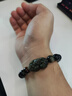 LOUIS WATER2025新款天然正品黑曜石手串男本命年虎眼石貔貅手鏈女轉(zhuǎn)運珠禮物 10mm-金曜石貔貅心經(jīng)手串 曬單實拍圖