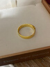 金至尊（3DG Jewellery）黃金戒指光面活口999足金戒指結婚三金男女款生日禮物計價(jià) 男款-金重6.82克（以實(shí)際克重多退少補） 曬單實(shí)拍圖