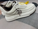 美國馬球協(xié)會(huì )（U.S.POLO ASSN.）小白鞋男士高端男鞋秋季2025新款鞋子經(jīng)典板鞋男厚底增高休閑鞋男 米褐 42 (260mm) 運動(dòng)碼 曬單實(shí)拍圖