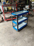牛享工具車(chē)小推車(chē)多功能手推箱維修置物收納架子層移動(dòng)柜汽修車(chē)間 小推車(chē)【藍色三層】 曬單實(shí)拍圖