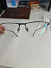 普萊斯純鈦近視眼鏡半框架商務(wù)眼睛防藍光防輻射可配有度數變色片990070 鏡框+1.598萬(wàn)新防藍光鏡片 曬單實(shí)拍圖