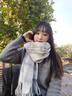 目丸彩色波點(diǎn)圍巾女韓系冬季女士圍巾學(xué)院風(fēng)高級感百搭加厚保暖圍脖女 曬單實(shí)拍圖