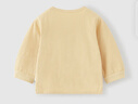 童泰（TONGTAI）嬰兒上衣春秋寶寶衣服兒童家居服內(nèi)衣開衫TS43J035-DS黃色90cm 曬單實拍圖