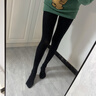 Let's slim絲襪韓國黑絲襪加厚防勾絲美腿塑形壓力連褲襪打底襪春秋款襪子女 200M黑色連腳(10-25度) 1雙 均碼 曬單實(shí)拍圖