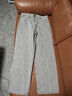 優(yōu)衣庫男裝女裝寬松直筒牛仔褲/水洗產(chǎn)品25秋冬新款479322 479322/02淺灰色 32 /170/82A 曬單實(shí)拍圖