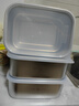 三四鋼?316L不銹鋼保鮮盒食品級飯盒餐盒冰箱冷凍1000ml3個(gè)裝W373512 曬單實(shí)拍圖