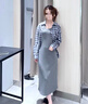 森馬（Semir）[商場同款]連衣裙女背心裙中長款襯衫2025秋季兩件套101525114003 曬單實拍圖