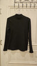 優(yōu)衣庫女裝羅紋高領(lǐng)T恤/長(cháng)袖小高領(lǐng)內搭25秋冬新款479588 09 黑色 L /160/88A 曬單實(shí)拍圖