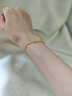 中國黃金（CHINA GOLD）K金手鏈女士貓眼滿天星金珠手鏈七夕情人節(jié)送老婆送媽媽生日禮物 18K黃金/滿天星手鏈 曬單實(shí)拍圖