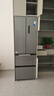 美的（Midea）417法式多門(mén)四開(kāi)門(mén)嵌入式60CM超薄一級雙變頻智能家用電冰箱MR-417WFPE流蘇銀國家補貼20% 曬單實(shí)拍圖