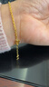周六福絞絲鏈黃金手鏈女足金素鏈生日禮物計價(jià)A0715958 約3.07g 16+3cm 曬單實(shí)拍圖