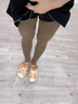 莫代爾羊毛護膝襪子女秋冬季加長(cháng)過(guò)膝防下滑大腿襪保暖膝蓋腿套長(cháng)筒靴襪[2雙裝拉升后約70CM]奶白+黑色均碼 158-173CM[保暖護膝/羊毛柔軟 曬單實(shí)拍圖
