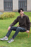 森馬（Semir）森柔牛仔牛仔褲男冬經(jīng)典復(fù)古通勤百搭103724124101A 曬單實(shí)拍圖