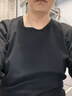 海瀾之家保暖內衣男士秋衣秋褲男純棉100%純棉保暖衣男秋衣套裝打底棉毛衫 超柔天絲絨加絨加厚抗菌防螨-黑色 2XL -180/105(150-170斤) 曬單實(shí)拍圖