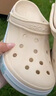 卡駱馳（CROCS）洞洞鞋貝雅卡駱班輕便耐磨一腳蹬休閑鞋|205089 冬日白/彩色-1LI 37 /38(230mm) 曬單實(shí)拍圖
