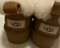 UGG秋季女士時(shí)尚舒適茸茸毛圈口平底休閑樂(lè )福鞋懶人毛毛鞋1119002 CHE | 栗色 39 曬單實(shí)拍圖