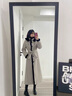 粟茝派克服女款獺兔毛長(cháng)款女大衣2024新款水貂毛獺兔皮毛一體可拆卸內 淺灰色 M 100斤左右 曬單實(shí)拍圖