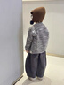 G.DUCKKIDS小黃鴨童裝男童秋裝套裝2025新款兒童毛衣外套三件套寶寶春秋衣服 灰色三件套 120 (建議105-115cm 4-5.2周歲) 曬單實(shí)拍圖