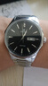 依波手表男石英 耐磨鎢鋼圈雙歷防水腕表男士手表前十生日禮物 沉穩黑 36490110 曬單實(shí)拍圖