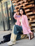 Levi's李維斯25年秋冬新款女士美式復古巴恩風(fēng)燈芯絨翻領(lǐng)休閑襯衫 粉色 M 曬單實(shí)拍圖