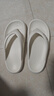 樸西休閑人字拖鞋女夏季薄底外穿夾腳防滑時(shí)尚百搭涼拖鞋海邊沙灘鞋 珍珠白 36-37 曬單實(shí)拍圖