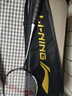 李寧（LI-NING）羽毛球拍碳素3U入門(mén)單拍 戰戟900 AYPV027-2珍珠白煙墨灰 曬單實(shí)拍圖