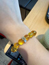百年老鳯祥天然黃水晶本命佛手串男女款轉運手鏈本命年情侶手鏈小 【生肖牛請-虛空藏菩薩】(珠徑約10mm)曜晶級黃 曬單實(shí)拍圖
