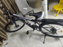 EG7山地自行車(chē)成人學(xué)生變速越野單車(chē)雙減震賽車(chē)26寸青少年男女 輻條【升級減震?超強承重】黑白 26寸24速【適合：160-180CM】 曬單實(shí)拍圖