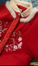 巴拉巴拉童裝女童漢服套裝2024秋冬新年季寶寶保暖紅色拜年服208424104003 曬單實(shí)拍圖