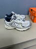 NEW BALANCE nb童鞋0-14歲男女兒童經(jīng)典百搭網(wǎng)面舒適防滑老爹鞋休閑運動(dòng)鞋530 【經(jīng)典熱銷(xiāo)款】白色/銀色530KA 27.5 （小童） 曬單實(shí)拍圖