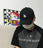 NY新款NY軟頂鴨舌帽情侶男女防曬休閑LA棒球帽百搭刺繡潮流運動(dòng)帽子 黑色LA 曬單實(shí)拍圖