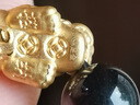 中國黃金（CHINA GOLD）黃金手鏈男足金貔貅手串男轉運珠手飾情人節生日禮物送男友老公 精工*京速達*8mm黑瑪瑙【招財納?！考s1g 曬單實(shí)拍圖