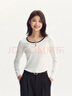 森馬（Semir）長袖T恤女短款撞色打底衫簡約風(fēng)秋季假兩件修身衣服101524101005 曬單實拍圖