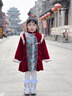 雀棲枝冬季拜年服男童加厚兒童過(guò)年服裝女童漢服女寶年服唐裝男寶喜慶服 錦歲女款 110 曬單實(shí)拍圖