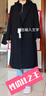 優(yōu)衣庫合作款/女裝長(cháng)大衣/25秋冬新款479666 09 黑色 XS 曬單實(shí)拍圖