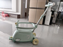 babycare雙子滑板車兒童滑板車1-3-8歲多功能遛娃神器寶寶滑滑車 螺旋藻綠 曬單實(shí)拍圖