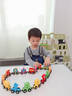 磁力數字小火車(chē)玩具幼兒童益智積木七巧板字母認知拼圖男女孩早教 瓜果蔬菜【大號磁吸款】 曬單實(shí)拍圖