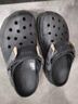 卡駱馳（CROCS）經(jīng)典特林洞洞鞋|206340 黑色-001 41/42(260mm)  曬單實(shí)拍圖