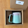 叁旬印象泡茶馬克杯創(chuàng)意漸變陶瓷帶蓋茶水分離辦公室情侶杯子過濾水杯 印象馬克杯(漸變款)_水碧綠 曬單實(shí)拍圖