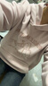 森馬（Semir）史努比系列衛衣女中長(cháng)款假兩件圖案冬oversize搖粒絨101724116019 曬單實(shí)拍圖