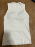 優(yōu)衣庫女裝針織Bra背心/加杯背心百搭休閑478795 01 乳白色 S /155/80 曬單實(shí)拍圖