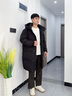 波司登25新款羽絨服男女同款情侶90絨寬松百搭連帽保暖外套B250246310黑色8056L 170/92A 體重約120-145斤 曬單實拍圖