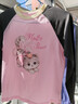 MiniPeace太平鳥(niǎo)童裝秋新女童長(cháng)袖T恤FBCPF3289 盈粉色 140cm 曬單實(shí)拍圖