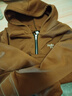 羅蒙（ROMON）加絨加厚保暖衛衣女冬裝2025新款韓版寬松百搭拉鏈開(kāi)衫連帽外套女 咖啡色(加絨加厚) 2XL 建議120-130斤 曬單實(shí)拍圖