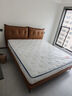 喜臨門(mén)夢(mèng)蝶Max+芝士分子復古咖 3D芯材彈簧床墊 牛皮雙人床 1.8x2米 曬單實(shí)拍圖