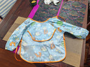 9i9寶寶吃飯罩衣長(cháng)袖防水純棉嬰兒童圍兜畫(huà)畫(huà)衣圍裙飯衣可調A261動(dòng)物 曬單實(shí)拍圖
