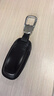 靜客軒適用26款奧迪A6l鑰匙套a3 A8L A7 Q8 Q7真皮車(chē)用鑰匙包扣保護殼 C款黑色+金屬扣【19-26年款】 曬單實(shí)拍圖