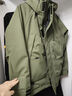 鴨鴨（YAYA）【王一博同款】戶(hù)外登山羽絨服男士2024冬季新款短款加厚外套YX 軍綠色 L /175 曬單實(shí)拍圖