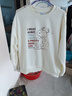 森馬（Semir）史努比系列衛(wèi)衣女卡通落肩寬松衣服個性秋設(shè)計感圖案101524116009 曬單實拍圖